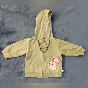 Miniville Playette Green Girls Hoodie Bird 9M